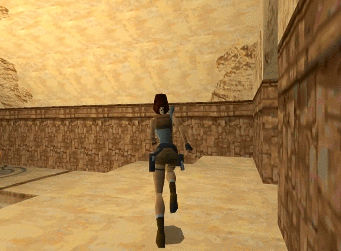 PS1 Tomb Raider jumping gameplay