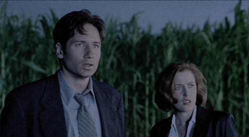 X-FILES agents Scully and Mulder