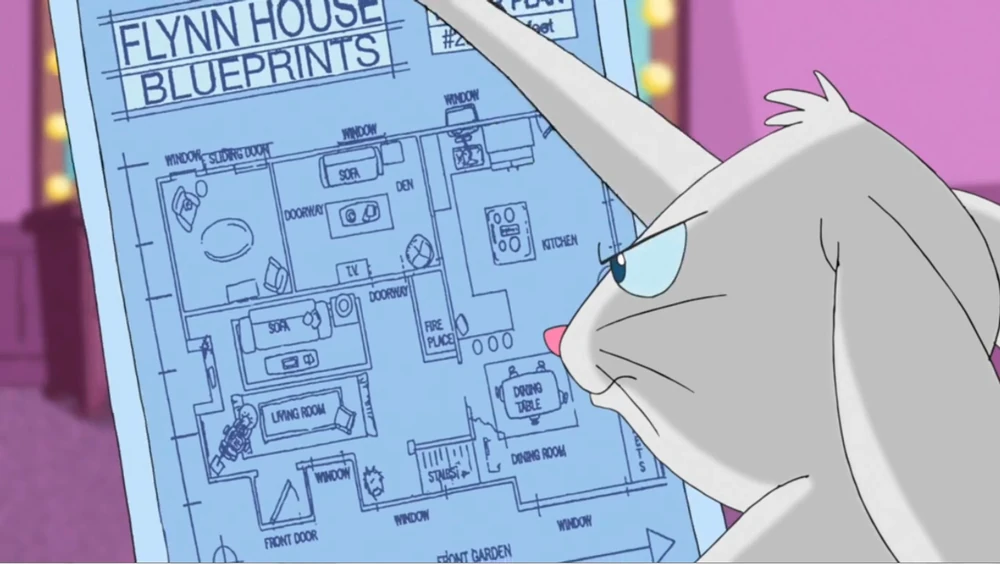 Phineas and Ferb - Flynn-Fletcher house Blueprints