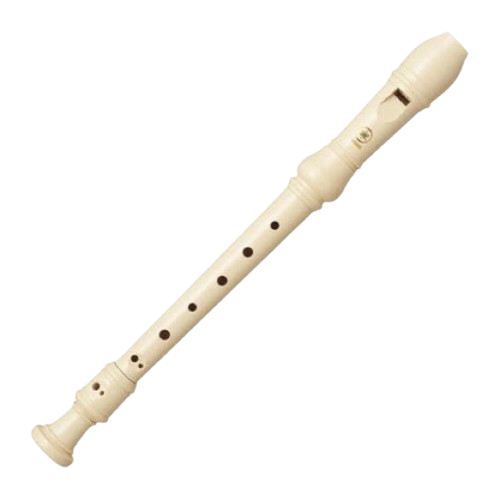 ivory-colored Yamaha plastic soprano recorder—the noisy instrument forced upon every 4th-grade music class to master "Hot Cross Buns."