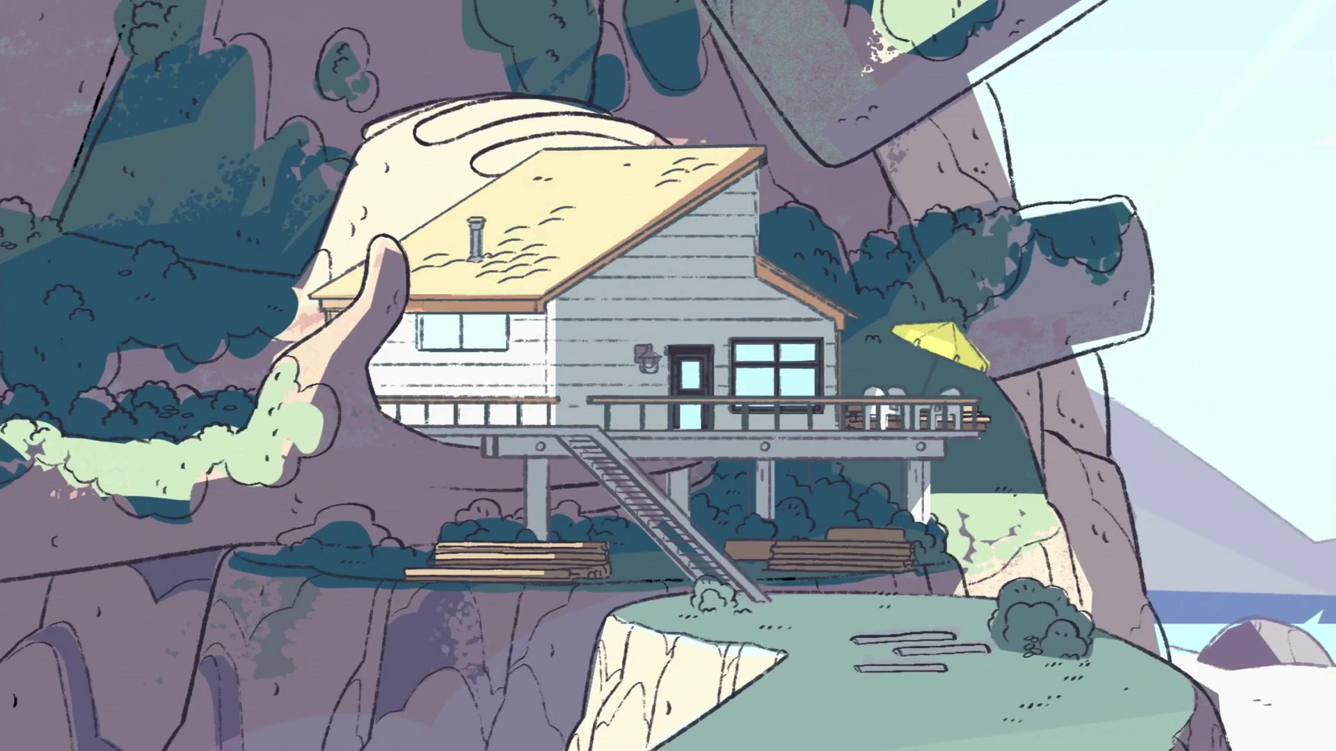Steven Universe - Steven's Beach House / Crystal Temple