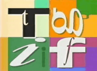 ABC's classic 'TGIF' block logo bouncing across a color-blocked grid background—the bat-signal for 90s kids ordering pizza and tuning in for Family Matters and Boy Meets World.