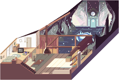 Steven Universe - Steven's Beach House / Crystal Temple Blueprint